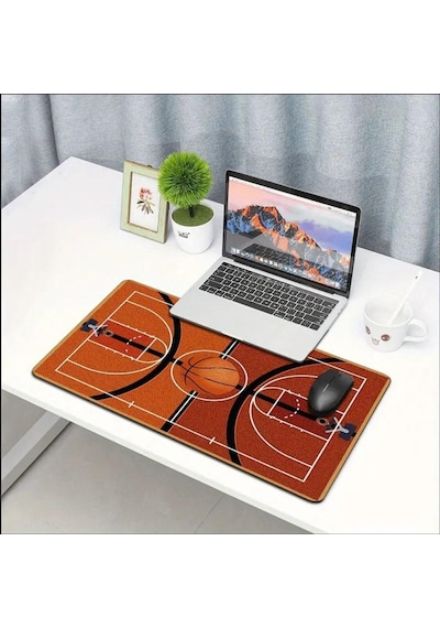 70x30 Cm Basketbol Sahası Temalı Kaydırmaz Taban Speed Yüzey Oyuncu Mouse Pad Gaming