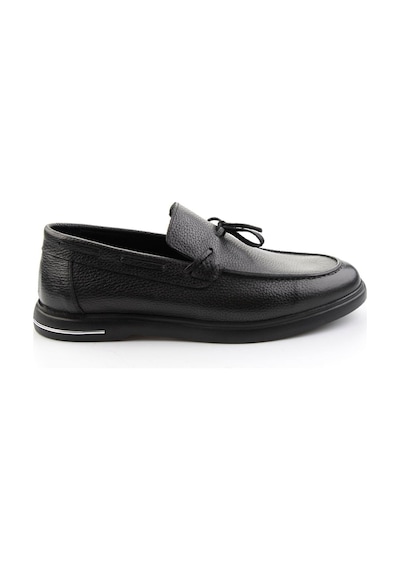 Siyah Hakiki Deri Erkek Loafer Ayakkabı E01054428140 Siyah