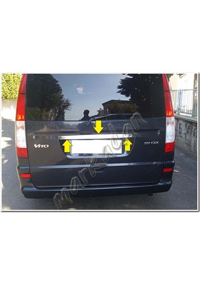 Markadan Mercedes Vito Krom Bagaj Çıtası 2004-2014 Paslanmaz Çeli