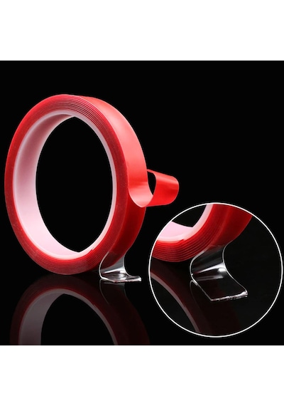 Çift Taraflı Şeffaf Bant Silikonlu Su Geçirmez 2 Metre X 25 Mm 25 Mm X 2 Mt