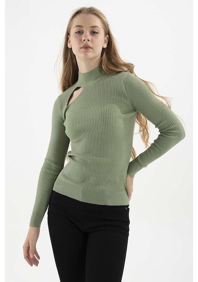 Fashion Friends Kadın Kazak Yeşil 23k0167k1 24ke21000001 E2190 Yeşil