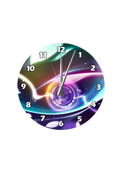 Ti-play Merkez Kaç 30x30cm Akrilik Dekoratif Modern Duvar Saati ÇOk Renkli