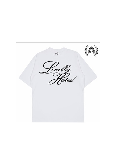 Startmore Locally Hated Vintage Y2k Tee T-shirt Beyaz