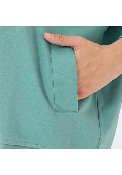 Slazenger VIKENTI SW Oversize Kadın Cepli Oversıze Yeşil Sweatshirt