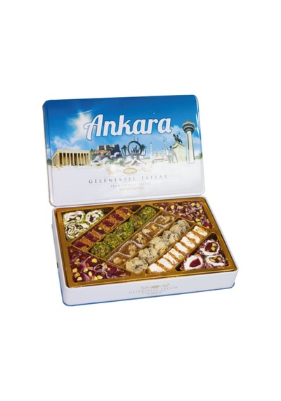 Tuğba Kuruyemiş Geleneksel Tatlar Metal Kutu 540 Gr Ankara