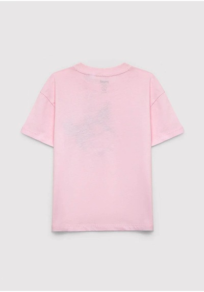 Mavi Kuromi Baskılı Pembe Kız Çocuk T-shirt M7610477-90773