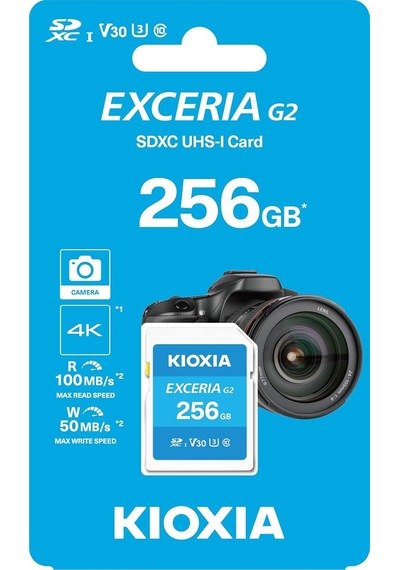 Excerıa G2 256gb Sdxc Hafıza Kartı Uhs-ı U3 V30 C10, 100mb/s Okuma, 50mb/s Yazma, 4k