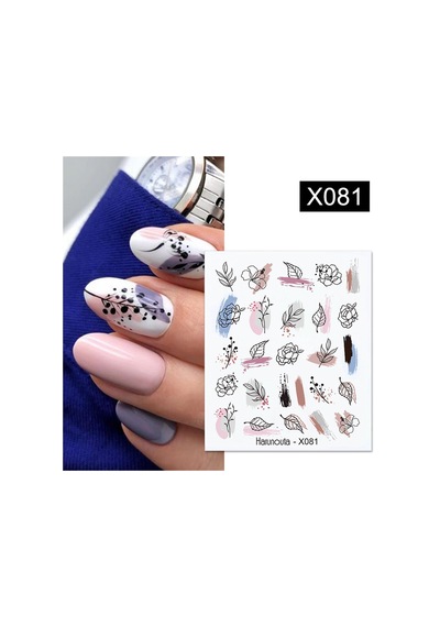 Su Transferli Nail Art Sticker X081 52340-1