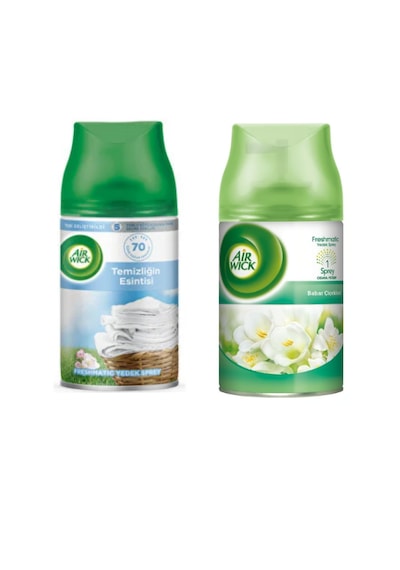 Dofix Air Wick Freshmatic 2'li Yedek Oda Spreyi Temizliğin Esintisi + Bahar Çiçekleri