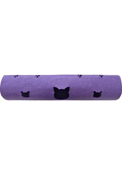 Kedi Oyuncağı Tüneli 1. Kalite 3mm Keçeden Geçmeli Kedi Ve Pati Figürlü 9 Renk A8