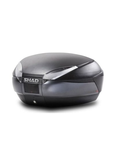 Motosiklet Arka Çanta Titanium Siyah Koyu Gri Motor Arka Topcase 48 Litre Renkli