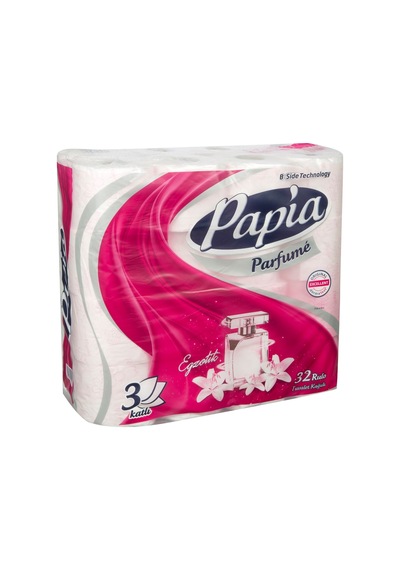 Papia Parfümlü 3 Katlı Tuvalet Kağıdı 32 Adet Şakayık Özlü Tarı