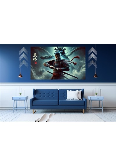 Ti-play Dönüşüm 60x90cm Modern Samuray Pvc Çerçevesiz Tablo