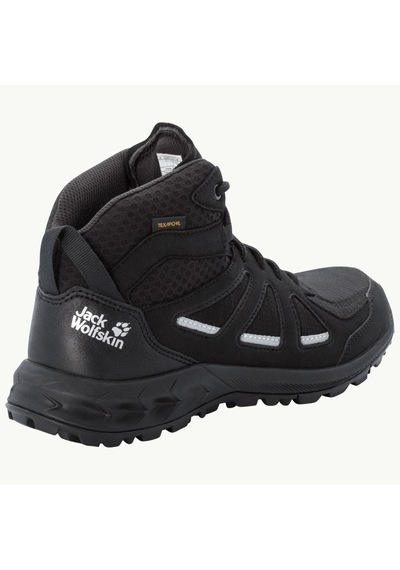 Jack Wolfskin 4051331 Woodland 2 Texapore Mid W Black/Grey Kadın Siyah