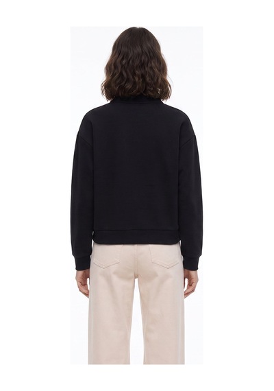Jeep Siyah Kadın Loose Fit Baskılı Sweatshirt J6wl-swt7040