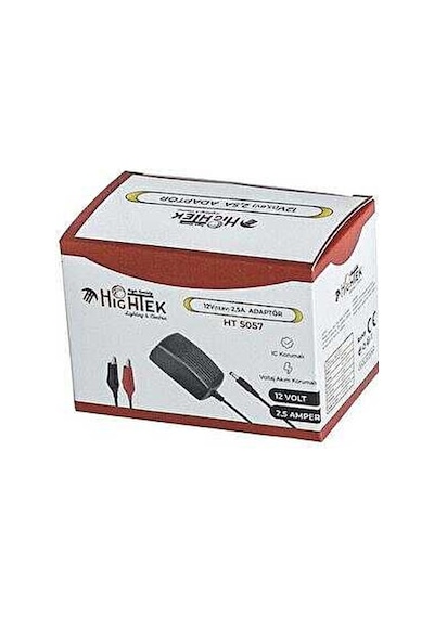 12v 2.5a Akü Şarj Cihazı Jaklı Ve Krokodilli Jel Ve Kuru Akü Uyumlu