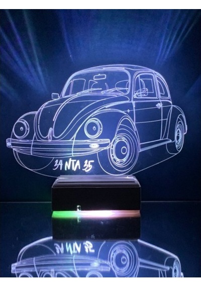 Sevgiliye Hediye Vosvos Araba Masaüstü 3D Led Lamba