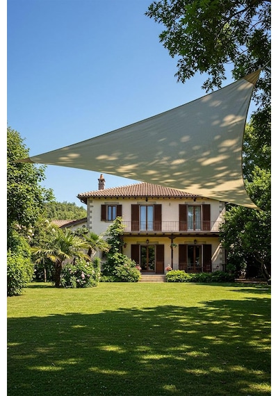 Yarasa Model Jüt Üçgen Gölgelik Tente - 4m X 4m X 5.5m 180gr/m² File Kumaş %95 Uv Koruma Bahçe, Teras, Balko Diğer Yarasa Model Jüt Üçgen Gölgelik Tente - 4m X 4m X 5.5m 180gr/m² File Kumaş %95 Uv Koruma Bahçe, Teras, Balko Diğer