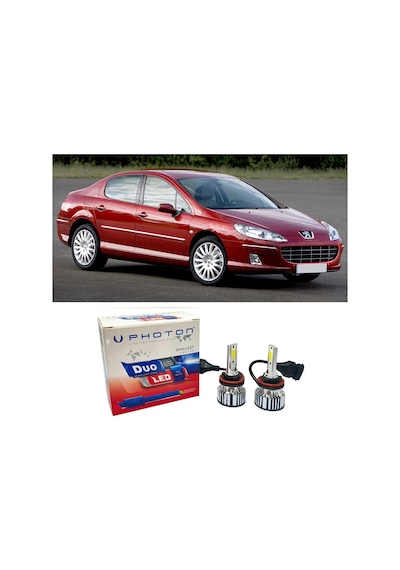 Peugeot 407 Uzun Far Ampulü H7 Duo Yeni Seri Beyaz 2004-2011