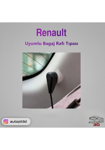 Renault Uyumlu Bagaj Rafı Tıpası 2 Adet