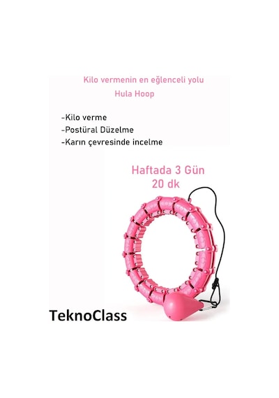Hulahop Egzersiz Çemberi Egzersiz Halkası Ağırlıklı Bel Karın Kalça Bölgesi Ayarlanabilir