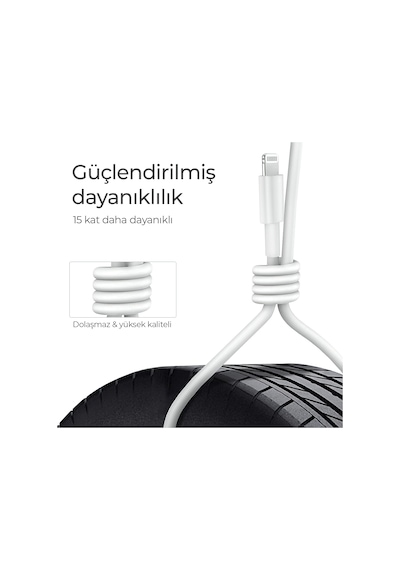 Woyax by Deji Apple iPhone 15 16 - 15 16 Pro - 15 16 Plus - 15 16 Pro Max Uyumlu Type-c To Type-c Şarj Kablosu 120 Cm