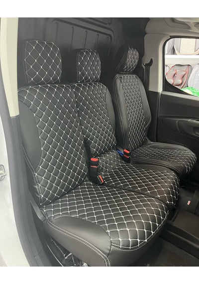 Peugeot Partner Panelvan Uyumlu Araca Özel Deri Oto Koltuk Kılıfı
