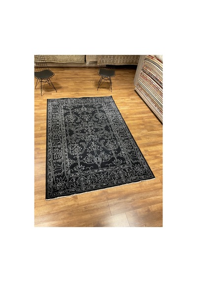 Sahara 603 Siyah Halı Çok Renkli