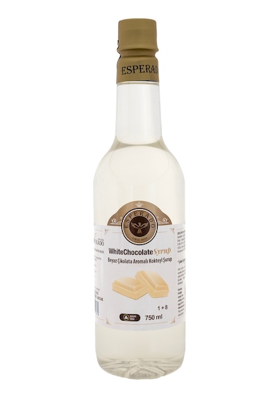 Şekersiz Sugar Free Beyaz Çikolata Aromalı Kahve & Kokteyl Şurubu - 750 Ml Diğer