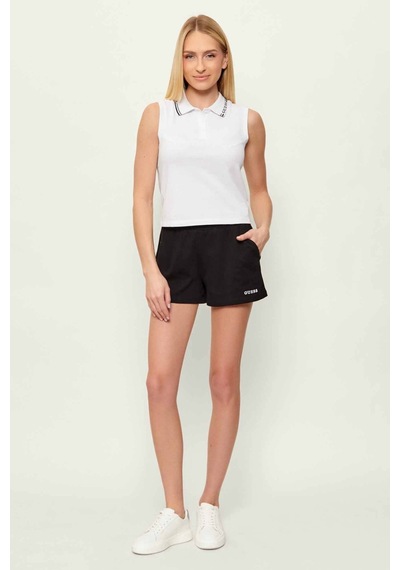 Guess Kadın Polo Yaka T-shirt Beyaz