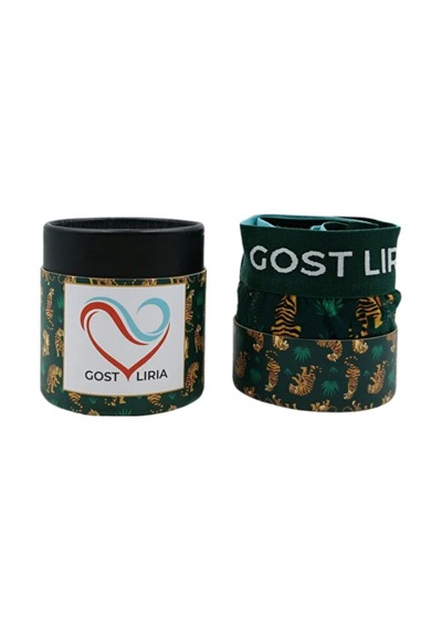 Gost Liria - Tiger Desenli Kadın Bralet Yeşil