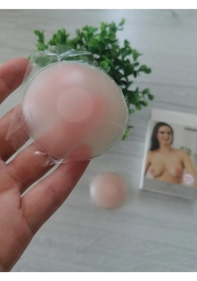 Umt Kadın Silikon Göğüs Ucu Kapatıcı Şeffaf 0550 - 1 Çift 001