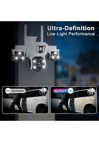 Mpıa Mızu 6mp Üç Kameralı 10x Dijital Zoom Gece Görüş Wifi Sesli Türkçe