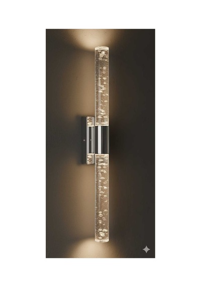 Bubblelight Large 51 Cm Modern Tasarım Led Aplik - Duvar Lambası - Gümüş - Elektrikli - Günışığı Platin Gümüş Elektrikli