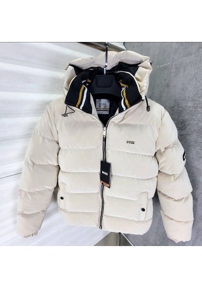 Hugo Boss Erkek Kışlık Mont Beyaz