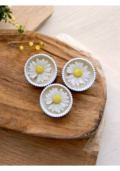 Bernami Mum Pinterest 3'lü Papatya Mum Seti Diğer