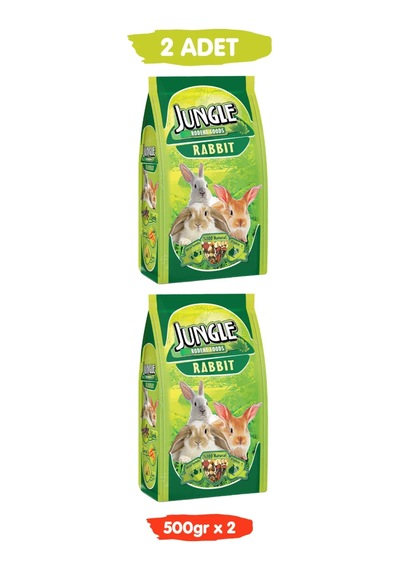 Jungle Tavşan Yemi 500 Gr X 2 Paket
