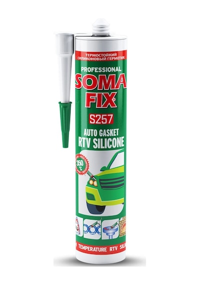 Isı Silikonu Kırmızı Somafix S257 Rtv - 280ml 320gr