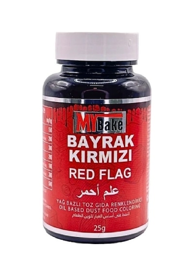 Yağ Bazlı Toz Boya My Bake 25 Gr Bayrak Kırmızı
