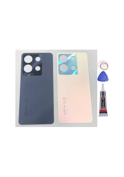 İnfinix Note 30 Beyaz Arka Kapak Batarya Kapağı Pil Kapağı Yapışkan Ve Sökme Aparatıyla Beraber Full Set Beyaz