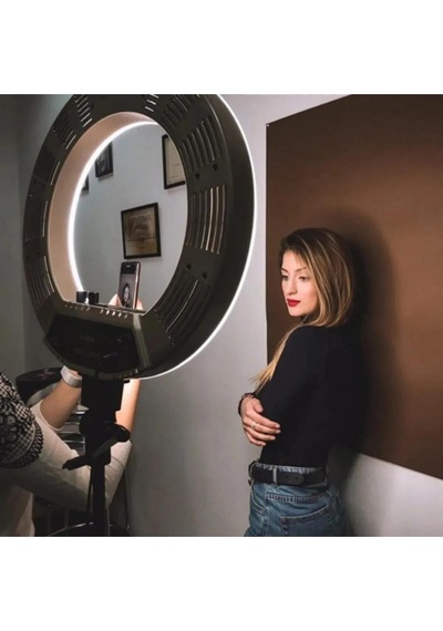 Lamia Ringlight Led Işıkhalkası 14 Inç Profesyonel Influencer Işığı 210 Cm Monopod Laxersunset X-14