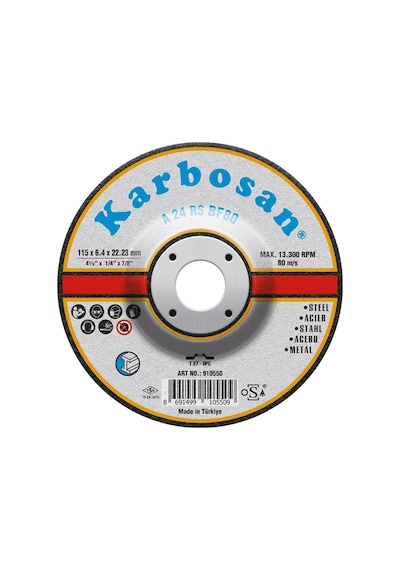 Karbosan A 24 Rs Bf80 Metal Kesme Taşı 115x6.4x22.23mm