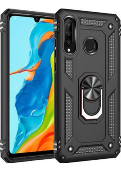 Samsung Galaxy A20s Kılıf Yüksek Korumalı Standlı Silikon Kapak Nano Koruma