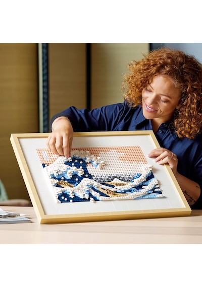 LEGO® Art Hokusai – Büyük Dalga 31208 - Yetişkinler için Koleksiyonluk Kanvas Tablo Yapım Seti (1810 Parça)