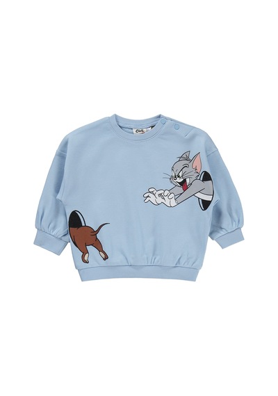 Civil Baby Tom And Jerry Baskılı 3-18 Ay Takım - Mavi
