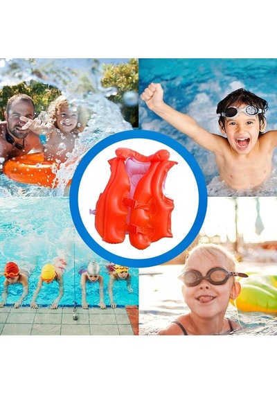 Şişme Can Yeleği Yüzme Can Yeleği Deniz Yeleği Şişme Cankurtaran Yelek Life Vest Emniyet 50x47 Cm. Kırmızı Şişme Can Yeleği Yüzme Can Yeleği Deniz Yeleği Şişme Cankurtaran Yelek Life Vest Emniyet 50x47 Cm. Kırmızı