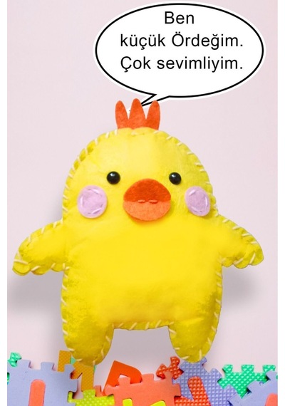 Keçe Oyuncak Dikiş Seti - Sevimli Ördek Montessori Oyuncak