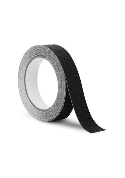 Smartizi Siyah Merdiven Ve Zemin Kaydırmaz Bant 2,5 Cm X 5 Metre - Güçlü Yapışkanlı Zımparalı Emniyet Şeridi - İç Ve Dış Mekan Suya Dayanıklı Basamak Bandı