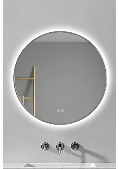 Akıllı Ayna Buhar Tutmayan 3 Renk Ledli Dekoratif Banyo Duvar Ofis Lavabo Aynası 75 Cm Diğer