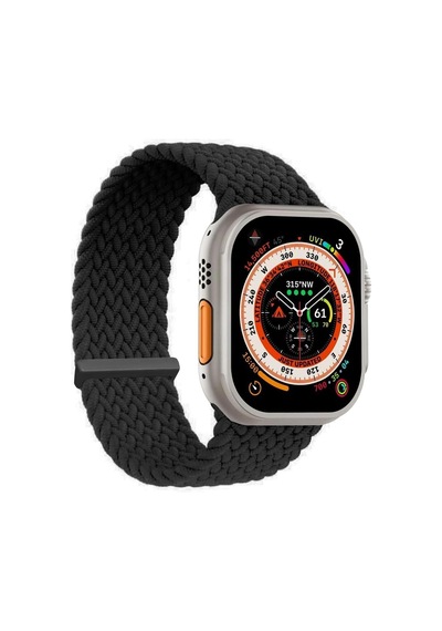Apple Watch Series 10 42mm İçin Kordon, Medium Size, 147mm Knitted Fabric Single Loop Siyah Watch Series 10 42mm İle Uyumlu Kordon - Siyah Çok Renkli Apple Watch Series 10 42mm İçin Kordon, Medium Size, 147mm Knitted Fabric Single Loop Siyah Watch Series 10 42mm İle Uyumlu Kordon - Siyah Çok Renkli